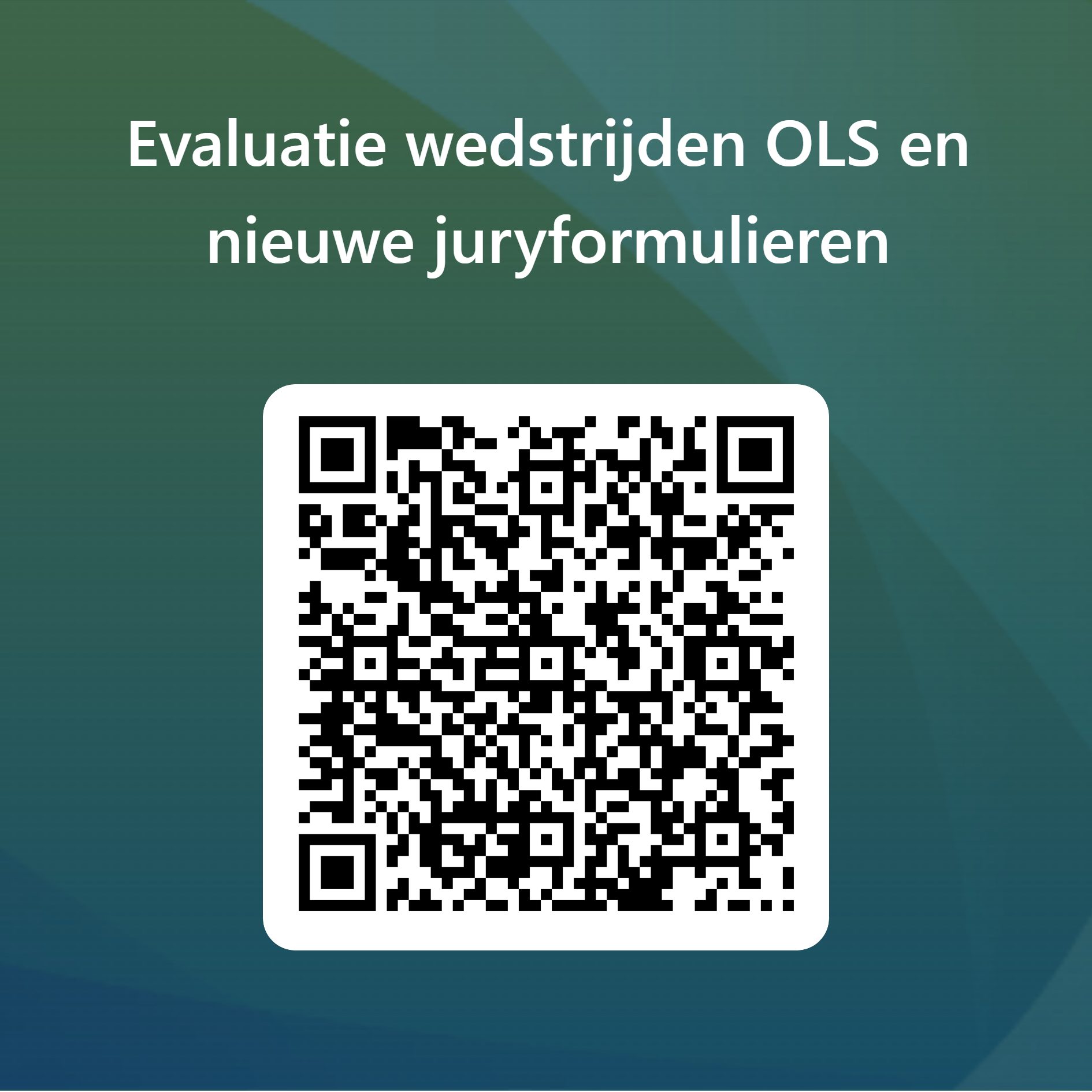 QRCode voor Evaluatie wedstrijden OLS en nieuwe juryformulieren